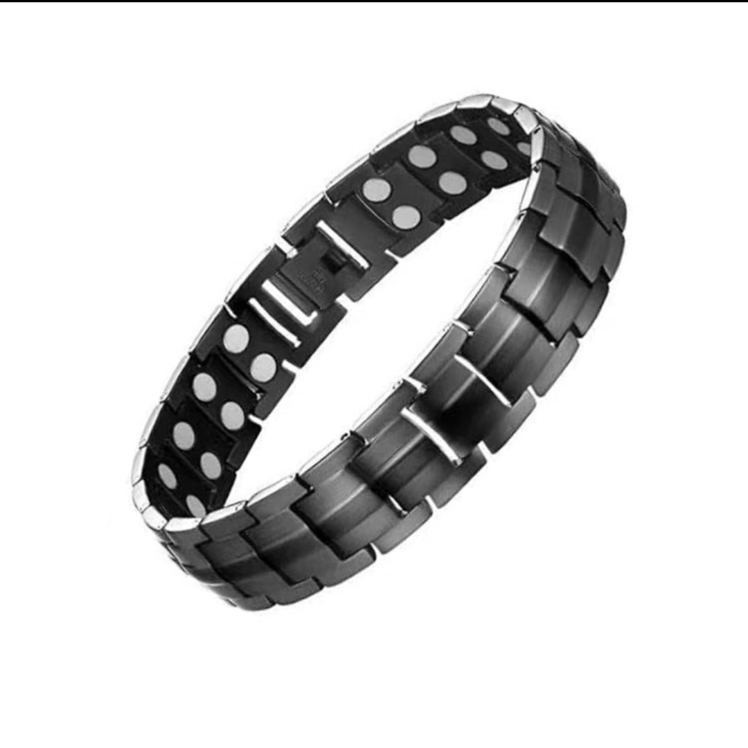 Black Titanium Bio Magnetic Bracelet